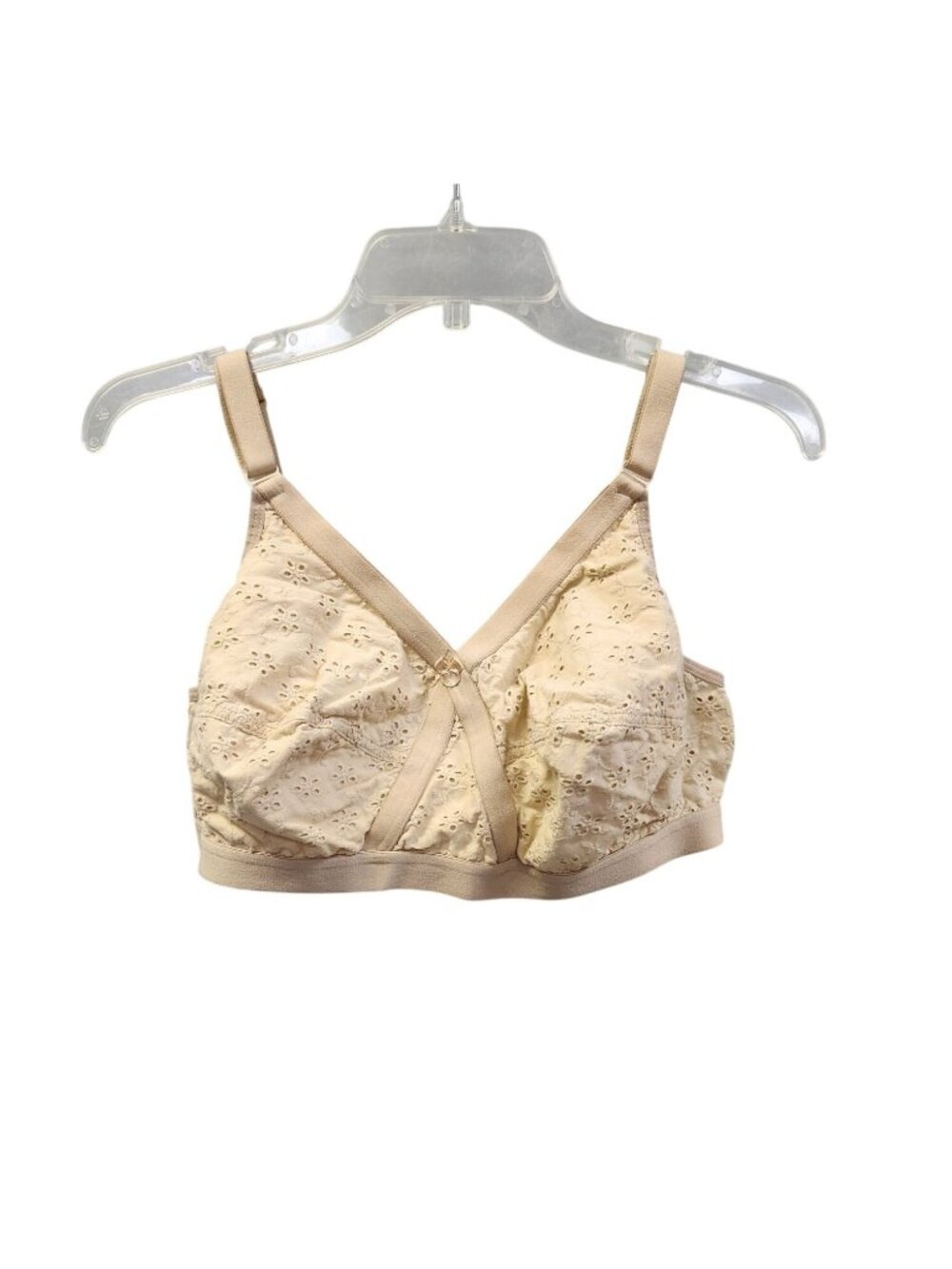 Brida Womens 40D Beige Lace Non-Wired Full Coverage Bra 3691